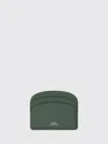 Apc Wallet A. P.c. Woman Color Bottle Green In Green