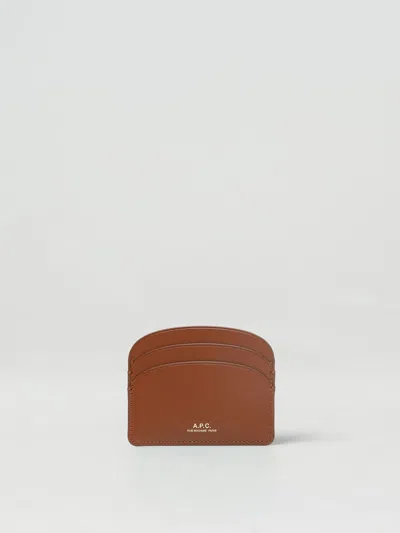 Apc Wallet A.p.c. Woman Color Brown