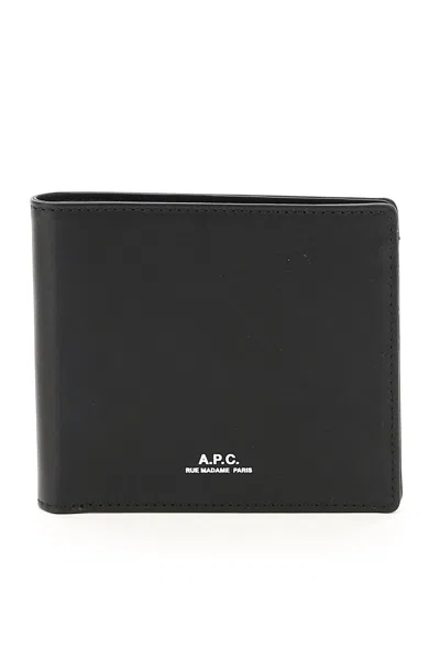 Apc Wallet With Logo In Black