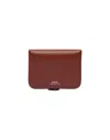 Apc A.p.c. Small Leather Goods In Brick