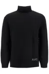 Apc A.p.c. Merino Wool Sweater With High Neck And Luxurious Finish In Black