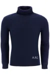 Apc Walter High-neck Pullover In Dark Navy (blue)