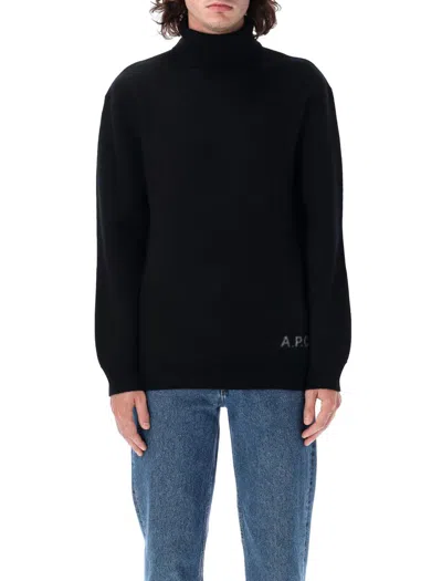 Apc A.p.c. Walter High-neck Sweater In Black