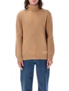 Apc A.p.c. Walter High-neck Sweater In Brown