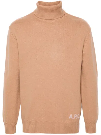 Apc Walter Sweater In Neutrals