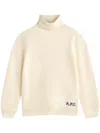 Apc Turtleneck Long-sleeved Jumper A.p.c. In Neutrals