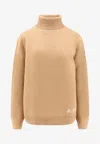 Apc Walter Turtleneck Wool Sweater In Nude