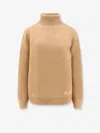 Apc Walter Turtleneck Wool Sweater In Sand
