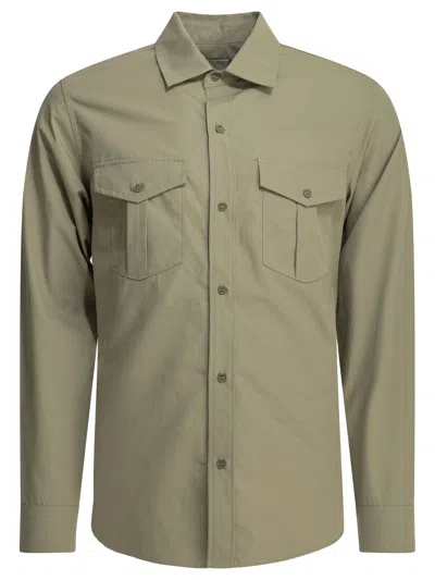A.p.c. "warren" Casual Shirt In Green