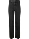 Apc A.p.c. 'seaside' Black Cotton Jeans In Black
