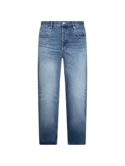 A.p.c. Washed-indigo Cotton Jeans In Blue