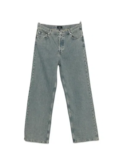 A.p.c. Washed-indigo Jeans In Blue