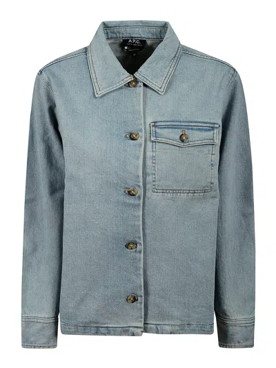 Apc Veste Janice In Ial Washed Indigo