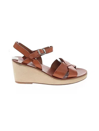 Pre-owned A.p.c. Wedges In Brown
