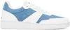 Apc White & Blue Plain Sneakers In Iab Light Blue
