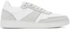Apc White & Gray Plain Sneakers In Aab White