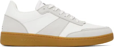 APC WHITE & GRAY PLAIN SNEAKERS