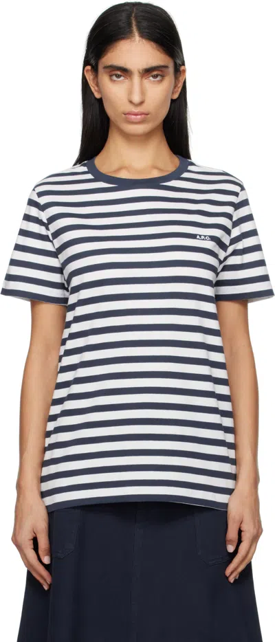 Apc A.p.c. Tshirt A Righe In Multi