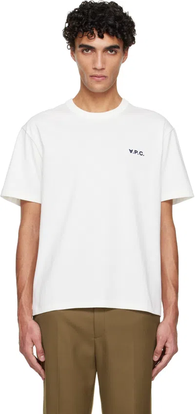 Apc White Boxy Petit 'vpc' T-shirt
