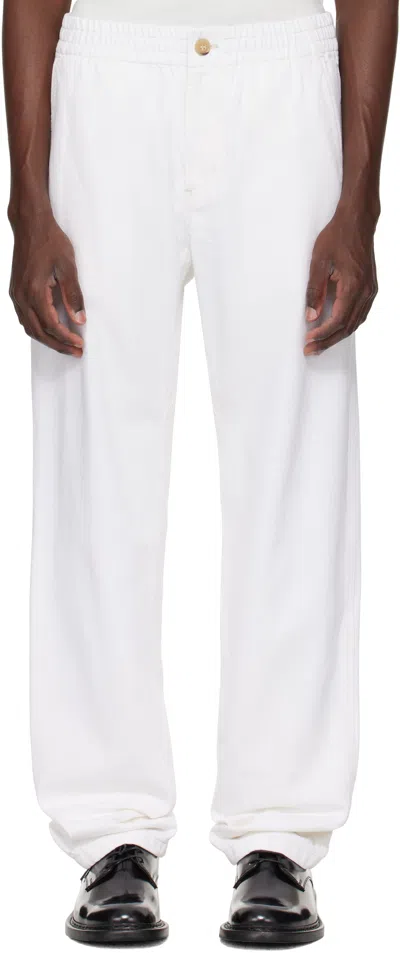 APC WHITE CHUCK TROUSERS