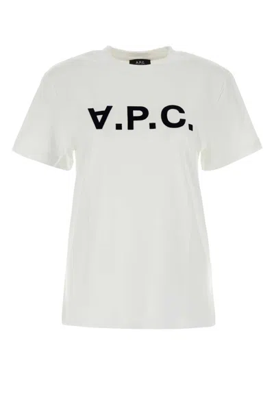 APC A.P.C. WHITE COTTON T SHIRT