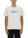 Apc A.p.c. White Cotton T-shirt In White