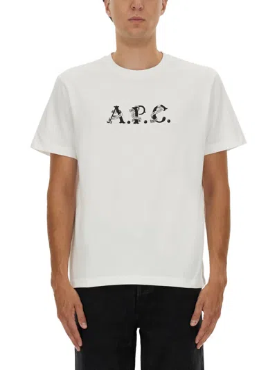 Apc A.p.c. White Cotton T-shirt