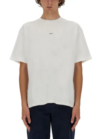 APC A.P.C. WHITE COTTON T-SHIRT