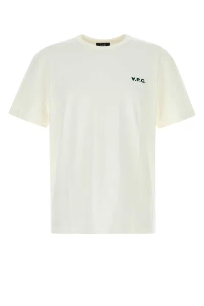 APC WHITE COTTON T-SHIRT