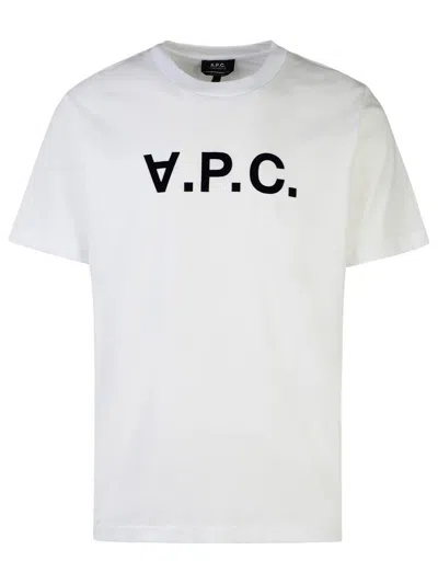 APC A.P.C. WHITE COTTON T-SHIRT