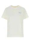 Apc White Cotton T-shirt In Blancbleuciel