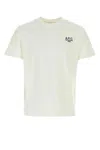 Apc White Cotton T-shirt In Blancdarknavy