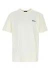 Apc A.p.c. Ivory Cotton T Shirt In Black