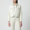 Apc Long-sleeved Single-breasted Denim Jacket In Neutral