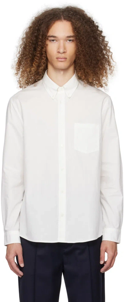 Apc White Edouard Shirt In Aab White