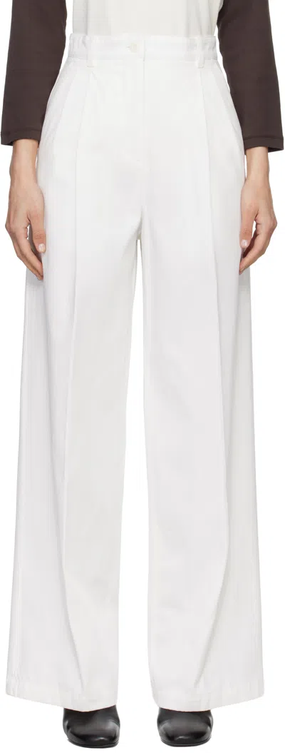 Apc White Ginny Trousers
