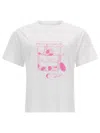 A.p.c. White Graphic Crew Neck T-shirt In White