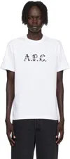 Apc Regular Fit Short Sleeve Crew Neck T-shirt In White