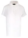 Apc Short-sleeved Button-up Shirt In White