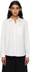 Apc Boyfriend Shirt With Logo In White