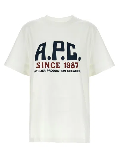 APC WHITE LOGO PRINT T-SHIRT