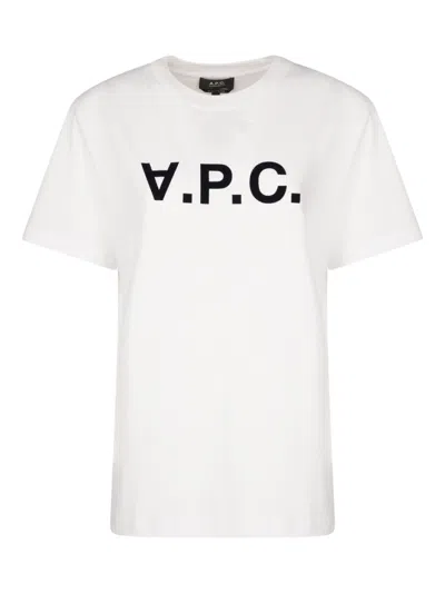 Apc White Logo T-shirt