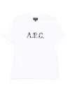 Apc Logo-print Organic Cotton Hugo T-shirt In White