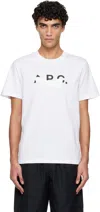 Apc White Logo T-shirt In White