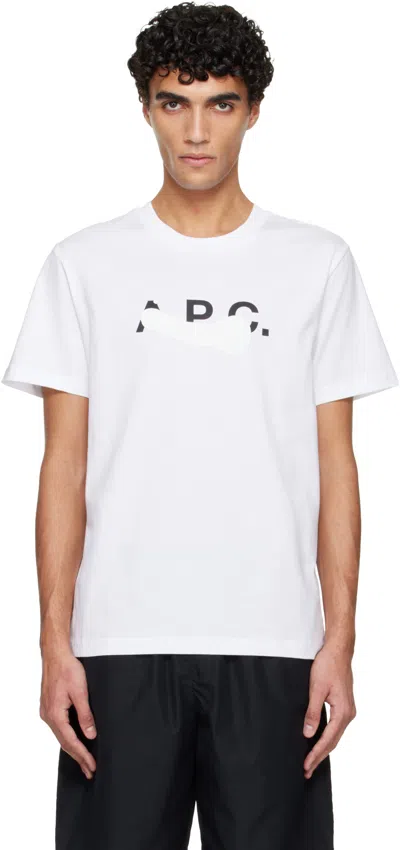 Apc White Logo T-shirt