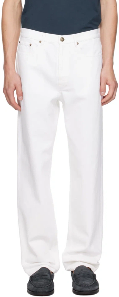 Apc Jeans A.p.c. Men Color Ecru In 粉肉色