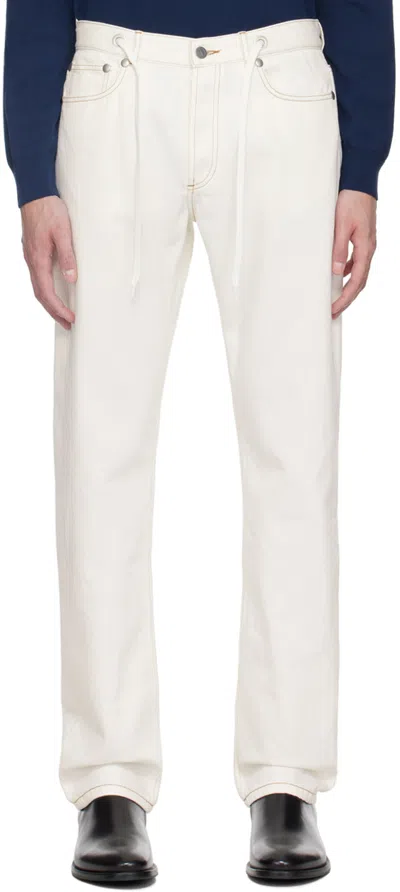 Apc White Natacha Ramsay-levi Edition Sureau Jeans In Aad Ecru