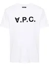 Apc A.p.c. Logoed White Crewneck T Shirt