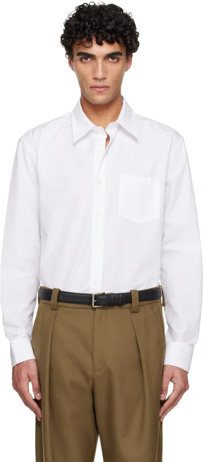 Apc White Owen Shirt In Multi