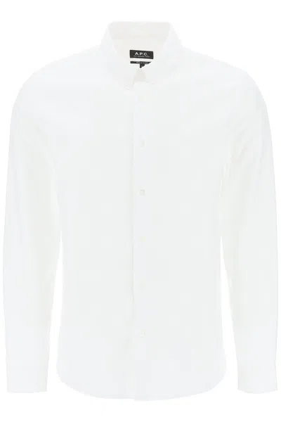 Apc A.p.c. White Oxford Greg Shirt
